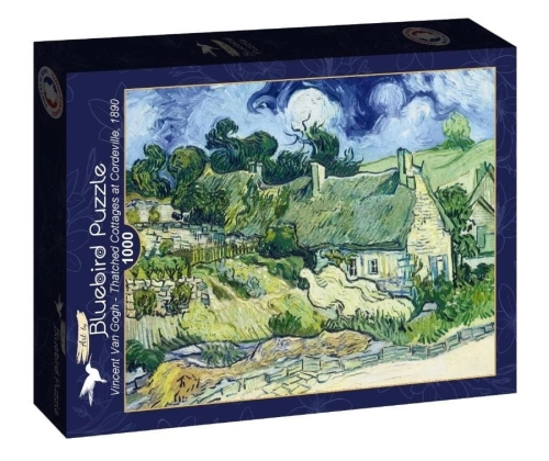 Puzzle 1000 Domki krytę strzechą, Vincent van Gog