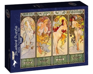 Puzzle 1000 Cztery pory roku, Alfons Mucha,1900