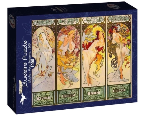 Puzzle 1000 Cztery pory roku, Alfons Mucha,1900