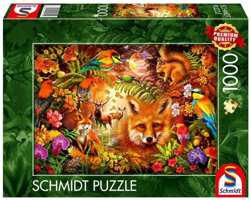 Puzzle PQ 1000 Kwiaty, futro i pióra G3