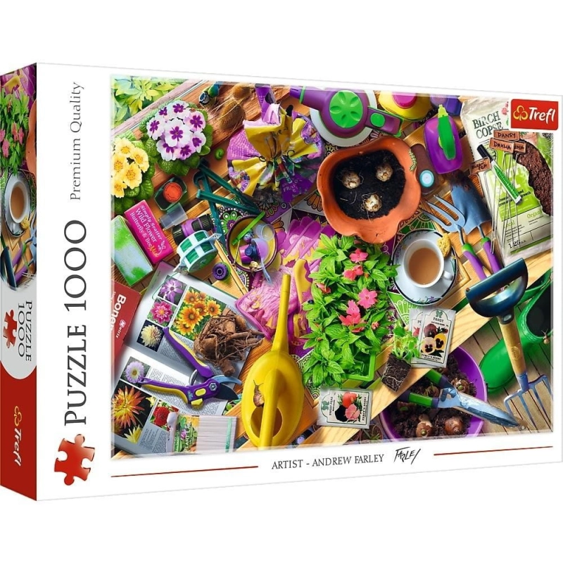 Puzzle 1000 Porządki w ogrodzie TREFL