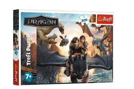 Puzzle 200 Szczerbatek i przyjaciele TREFL