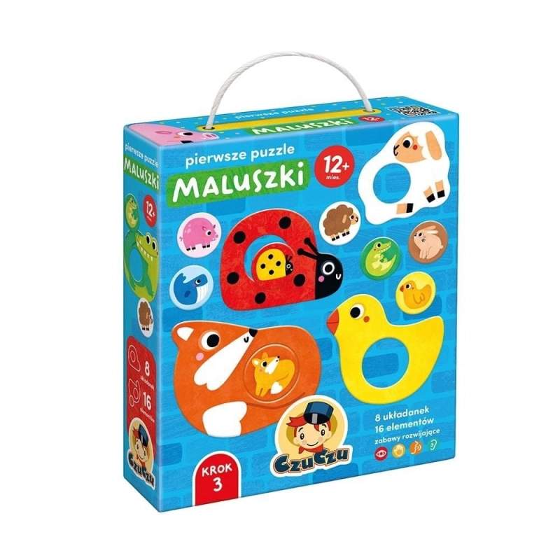 CzuCzu Pierwsze puzzle Maluszki dla dzieci 12m+