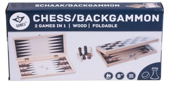 Szachy Backgammon drewniane
