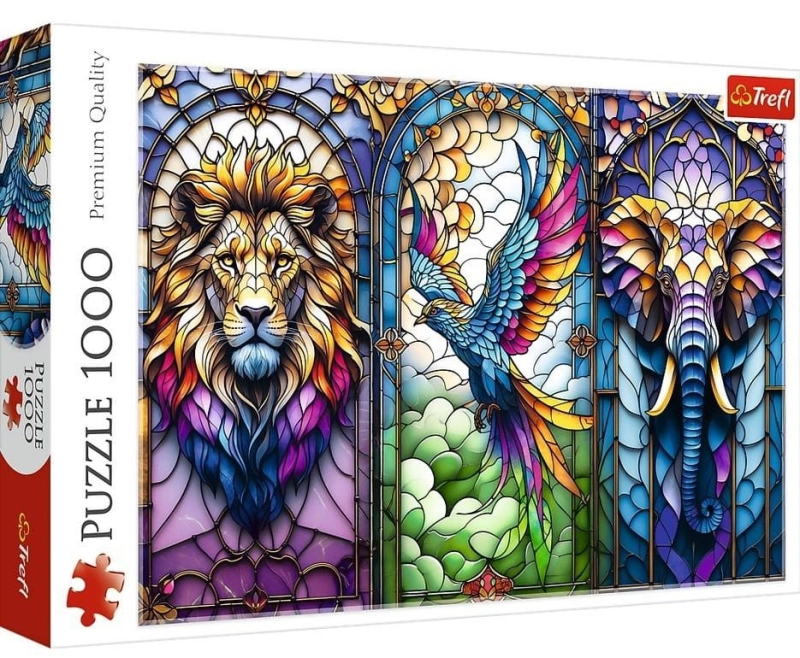 Puzzle 1000 Witraż: Zwierzęta TREFL