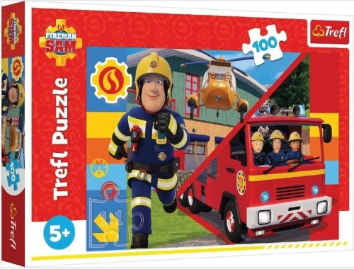 Puzzle 100 Zawsze pomocny Strażak Sam TREFL