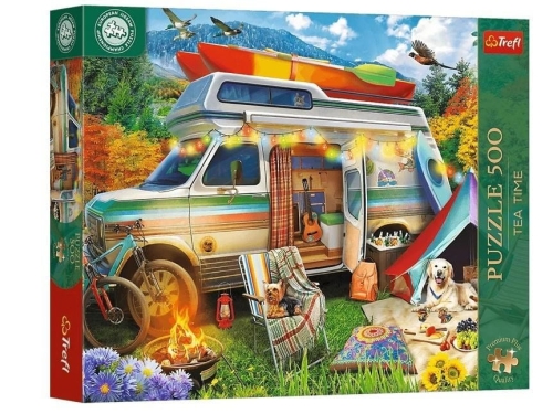 Puzzle 500 Tea Time: Kamper TREFL