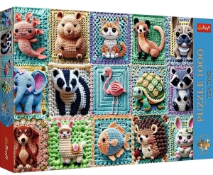 Puzzle 1000 Szydełkowe zwierzątka TREFL