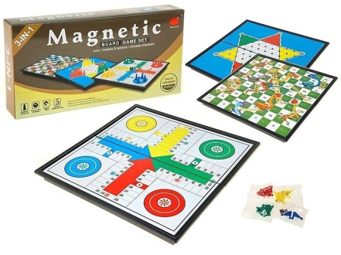 Gry planszowe 3w1 magnetyczne