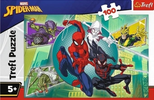 Puzzle 100 Spiderman Pajęczna TREFL