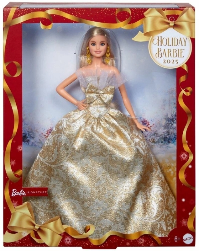 Barbie Świąteczna Lalka kolekcjonerska Blondynka