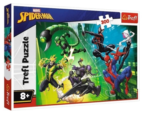 Puzzle 300 W pajęczej sieci Spiderman TREFL