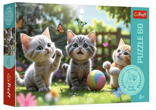 Puzzle 60 Trzy kociaki TREFL