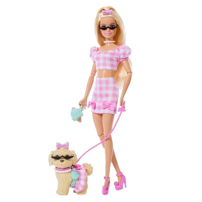 Barbie Jednakowa stylizacja Lalka i piesek