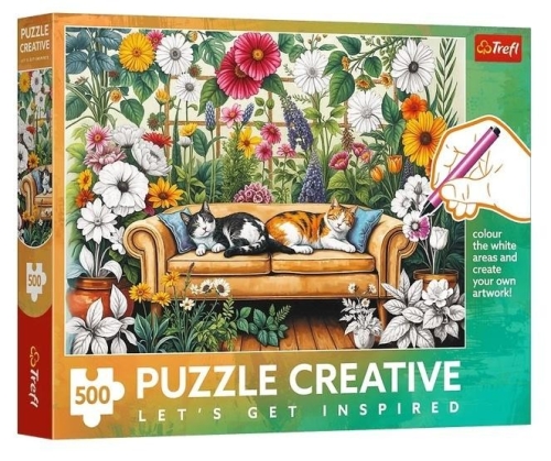 Puzzle 500 Kocia oranżeria TREFL