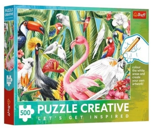 Puzzle 500 Rajskie ptaki TREFL