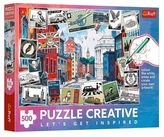 Puzzle 500 Pozdrowienia z Londynu