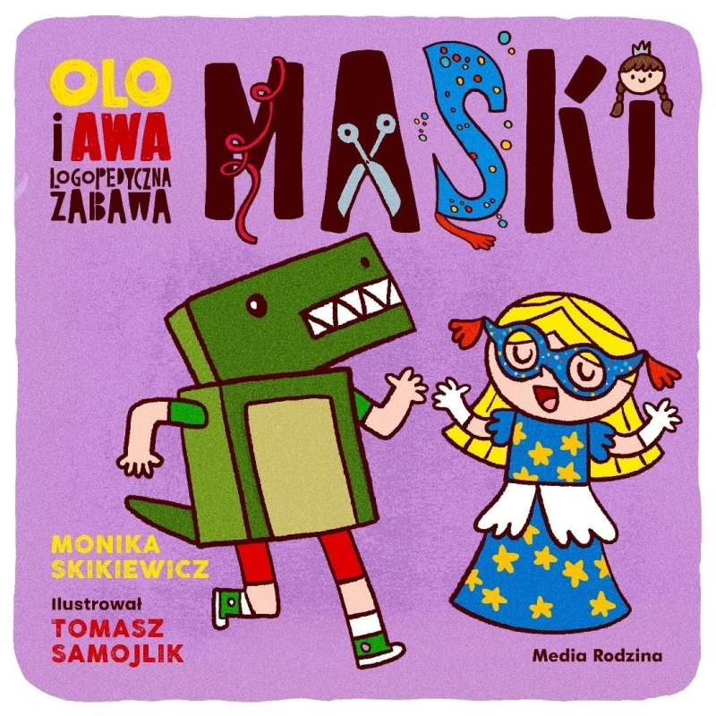 Olo i Awa. Logopedyczna zabawa. Maski