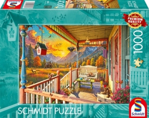 Puzzle 1000 Weranda w górach