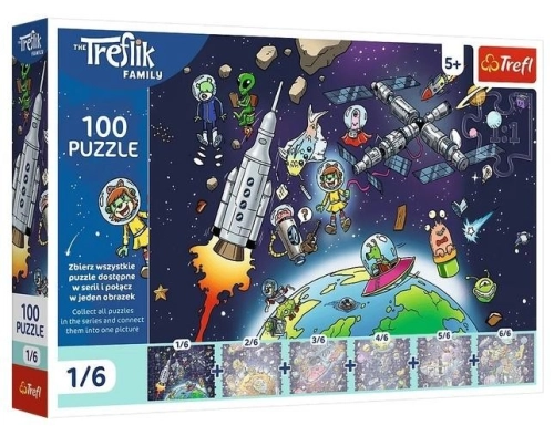 Puzzle 100 Treflinka w kosmosie
