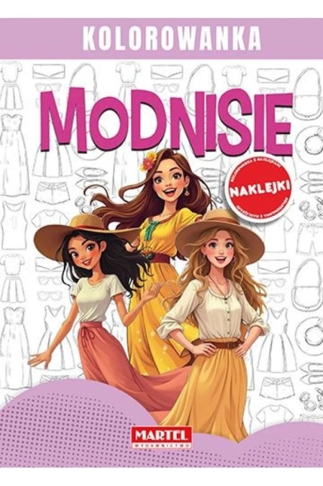 Modnisie. Kolorowanka z naklejkami