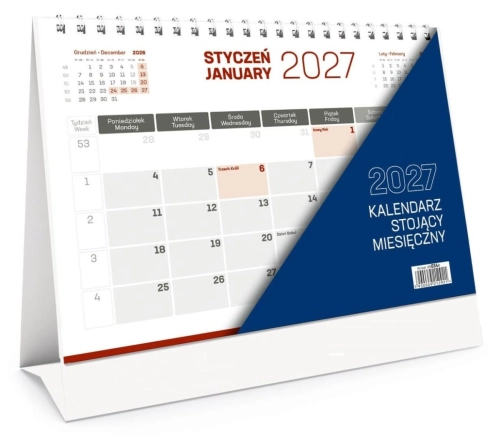 Kalendarz stojący miesięczny