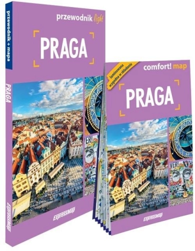 Praga light: przewodnik + mapa