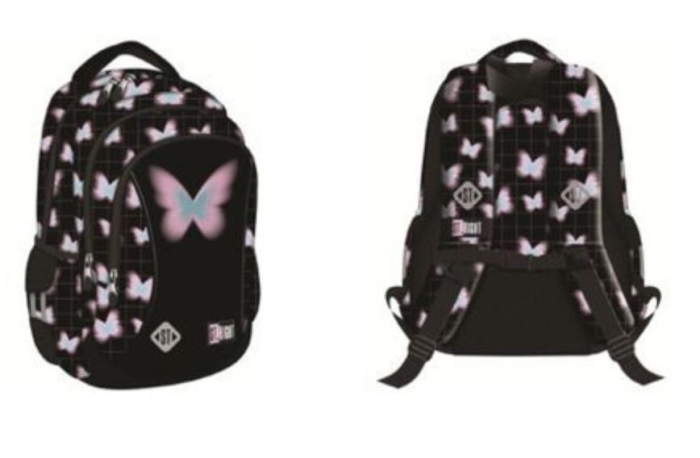 Plecak 3-komorowy Pastel Butterfly