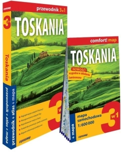 Toskania 3w1: przewodnik + atlas + mapa