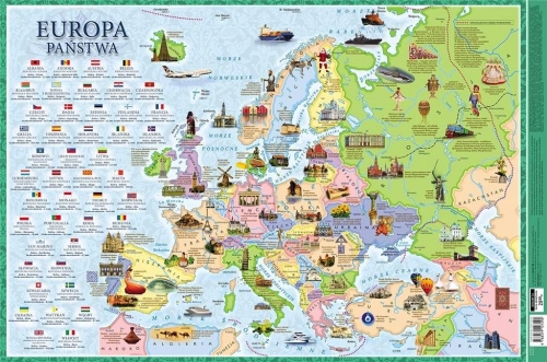 Podkładka Mappuzzle - Państwa Europy