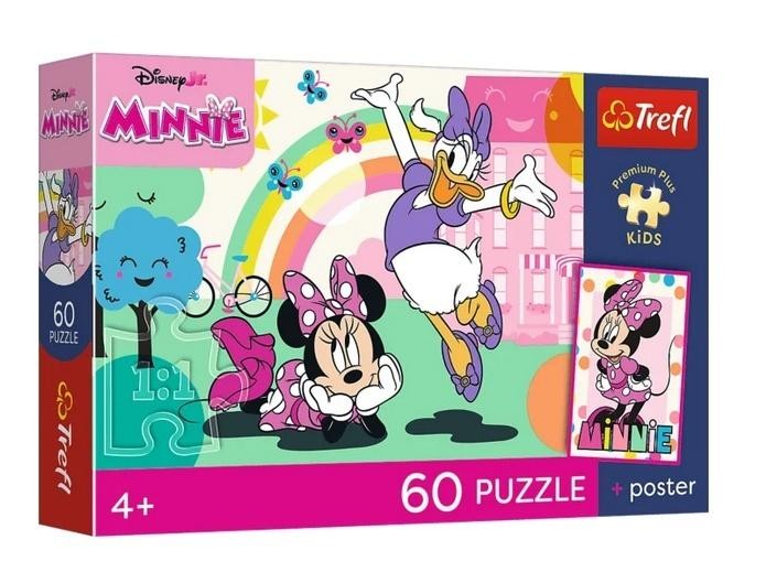 Puzzle 60 Disney Minnie + plakat TREFL