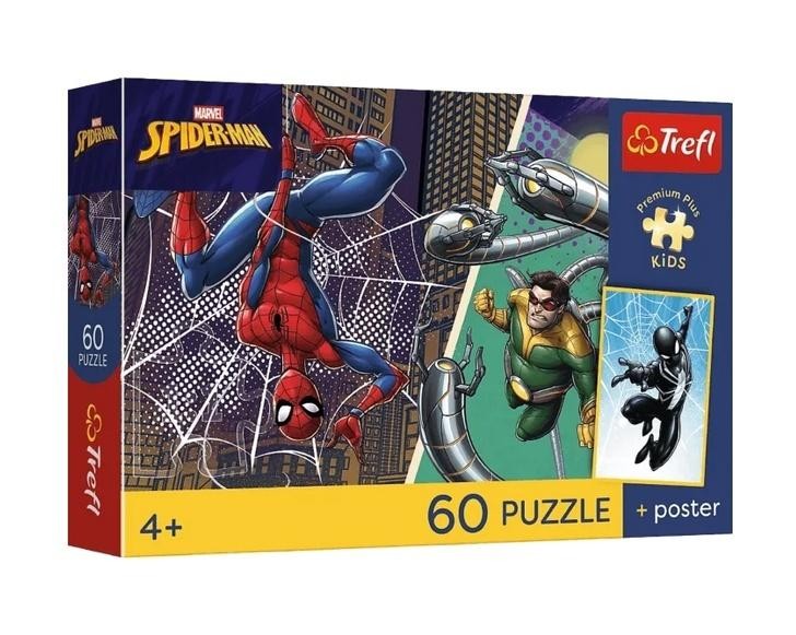 Puzzle 60 Spiderman + plakat TREFL