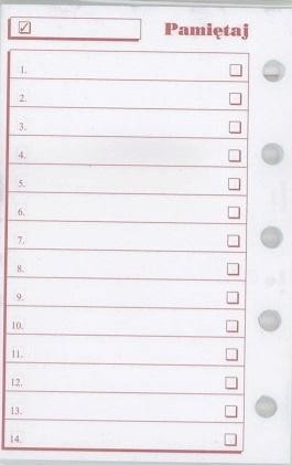 Wkład do organizera M Pamiętaj ANTRA