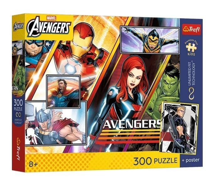 Puzzle 300 Avengers + plakat TREFL