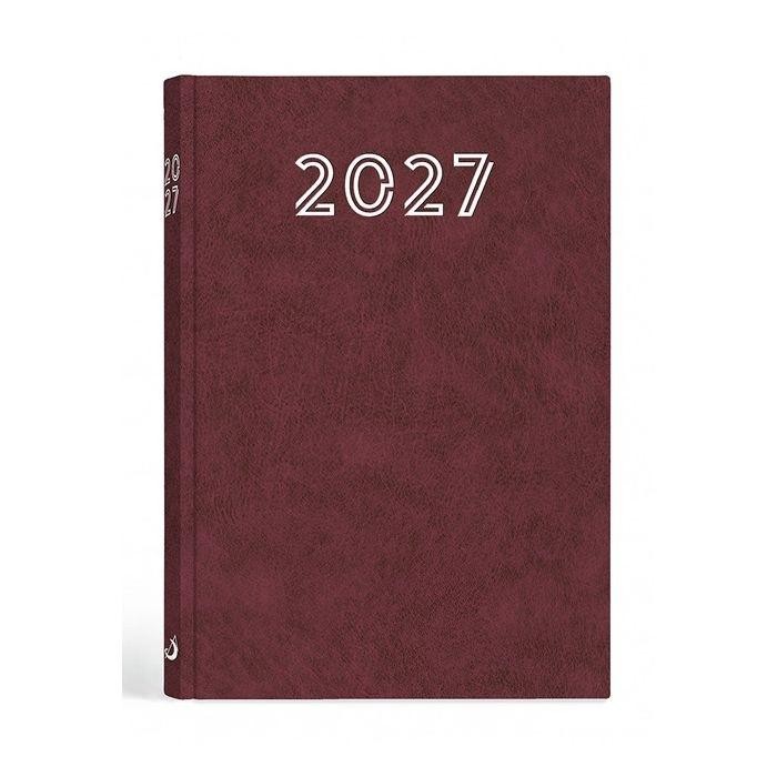 Terminarz 2027 A5 standard bordowy