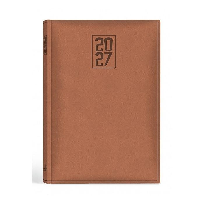 Terminarz 2027 A5 print brązowy