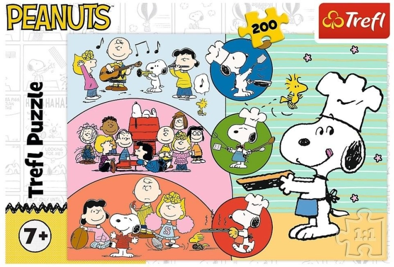Puzzle 200 Snoopy i przyjaciele TREFL
