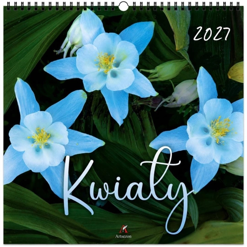 Kalendarz 2027 wieloplanszowy 33x33cm Kwiaty