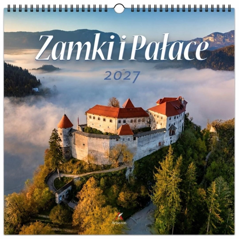 Kalendarz 2027 wieloplanszowy 33x33cm Zamki i...