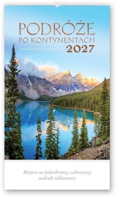 Kalendarz 2027 reklamowy Podróże po kontynentach