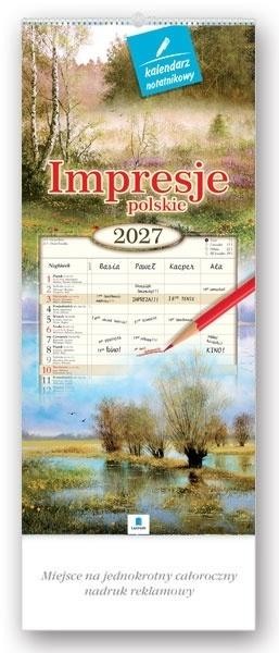 Kalendarz 2027 rodzinny Impresje polskie