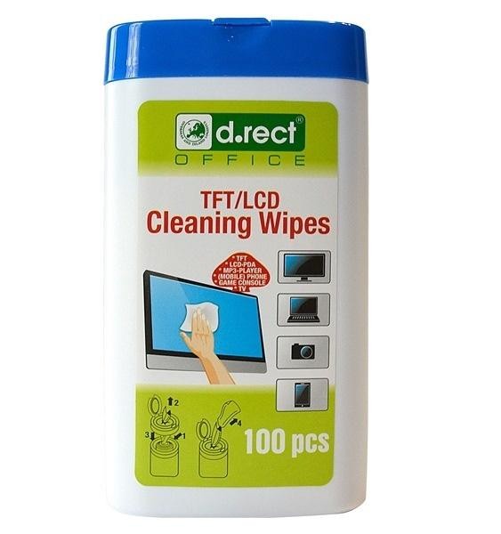 Chusteczki do czyszczenia ekranów LCD D.RECT