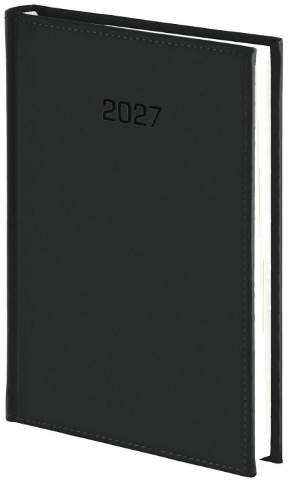 Kalendarz 2027 B6 dzienny czarny