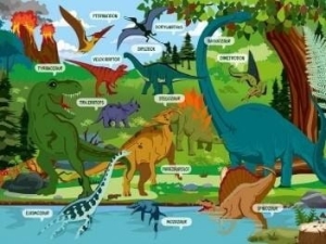 Podkładka na biurko - Dinozaury