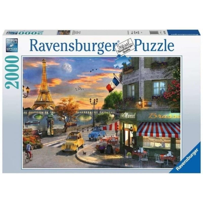 Puzzle 2000 Zachód słońca w Paryżu