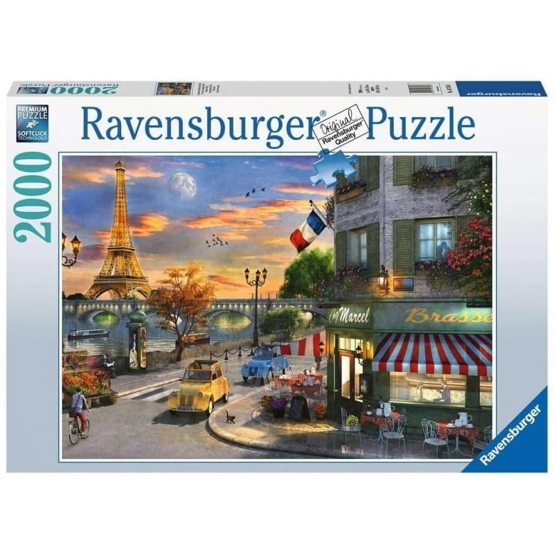 Puzzle 2000 Zachód słońca w Paryżu